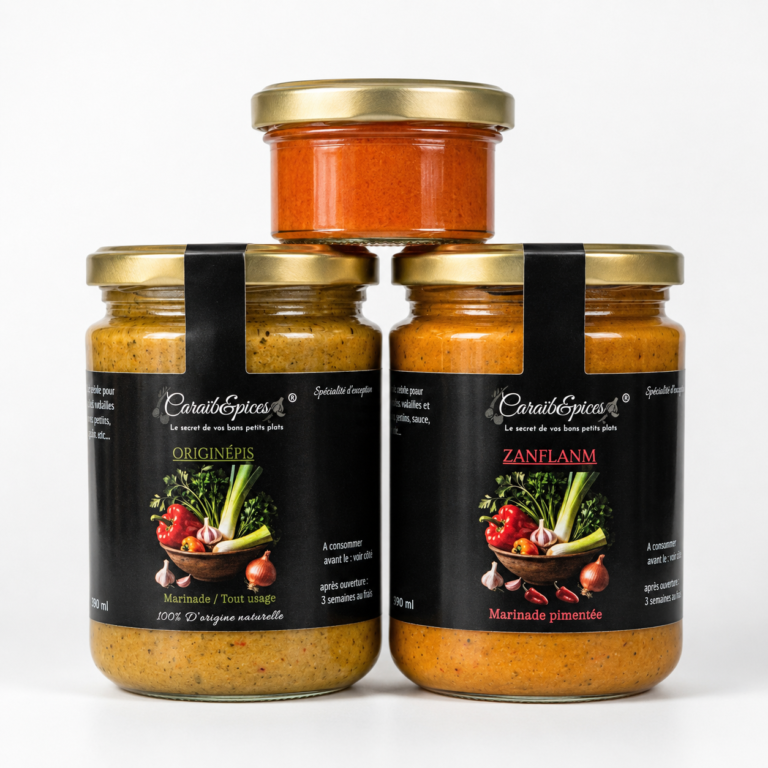 Pack Marinades Créoles – Originépis, Zanflanm & Pâte de Piment